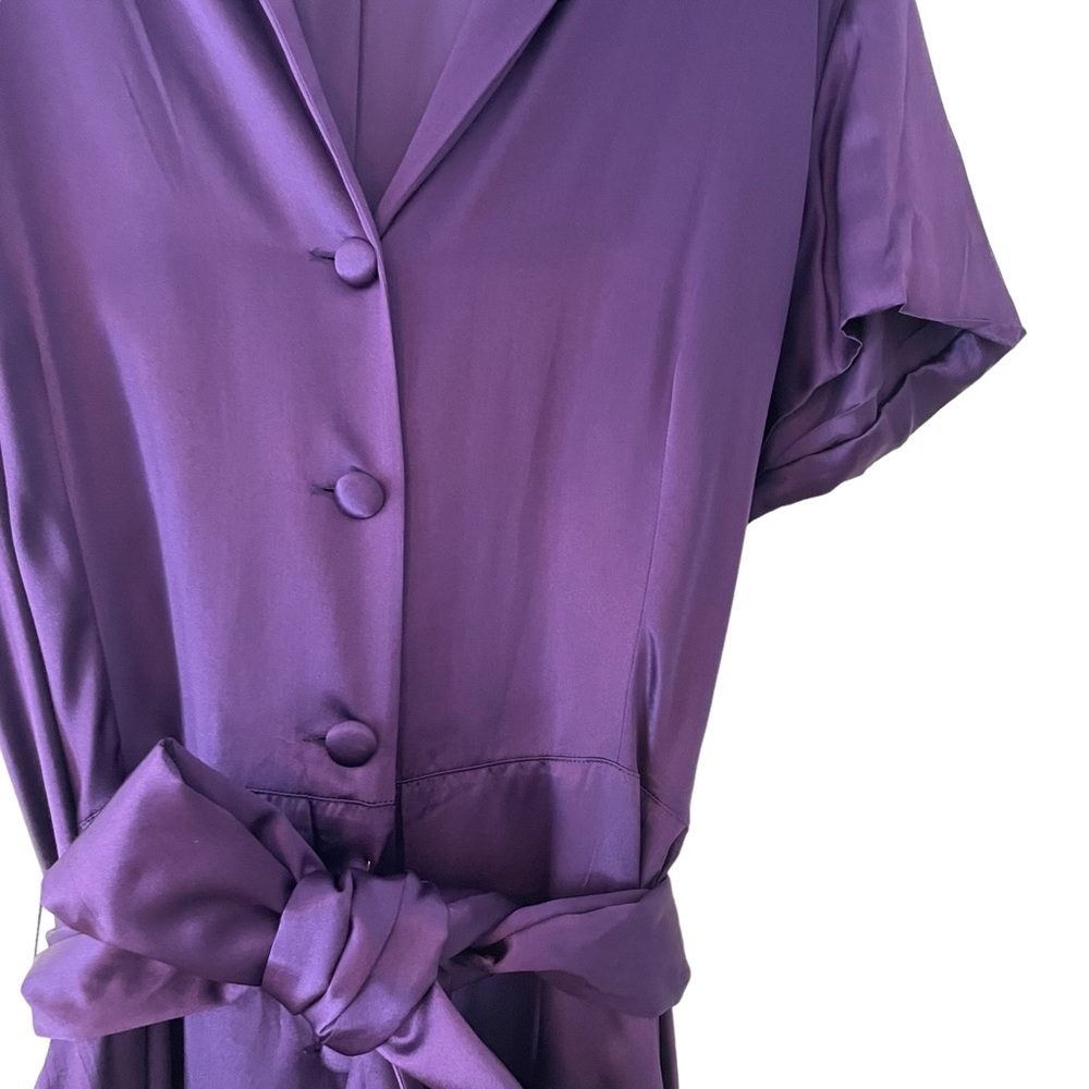 J. Peterman Purple Maxi Sundress with Flutter Sleeves - Picture 5 of 9